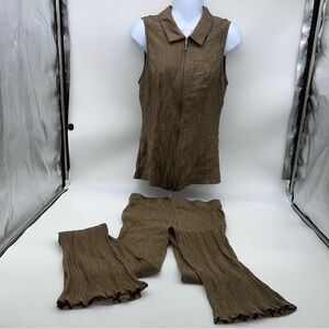 PrettyLittleThing Tan Sleeveless Jumpsuit